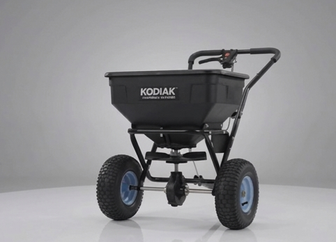 Kodiak Commercial 130lb Heavy-Duty Tow-Behind Salt & Fertilizer Spreader for ATV/UTV