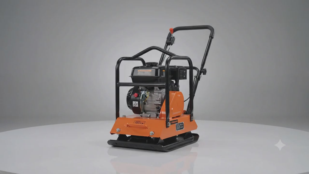 Kodiak Commercial 6.5 HP Heavy-Duty Gas Plate Compactor (4047 lbs Force)